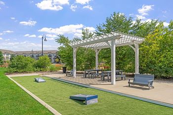 Cornhole area